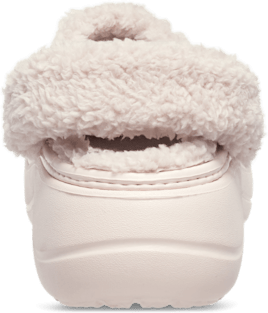 Baya Platform Fuzz Strap Lined Clog – Barely Pink