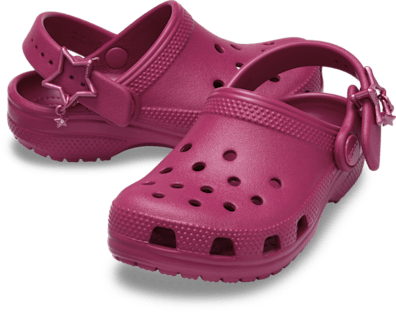 Toddlers' Classic Star Buckle Clog – Royal Pink