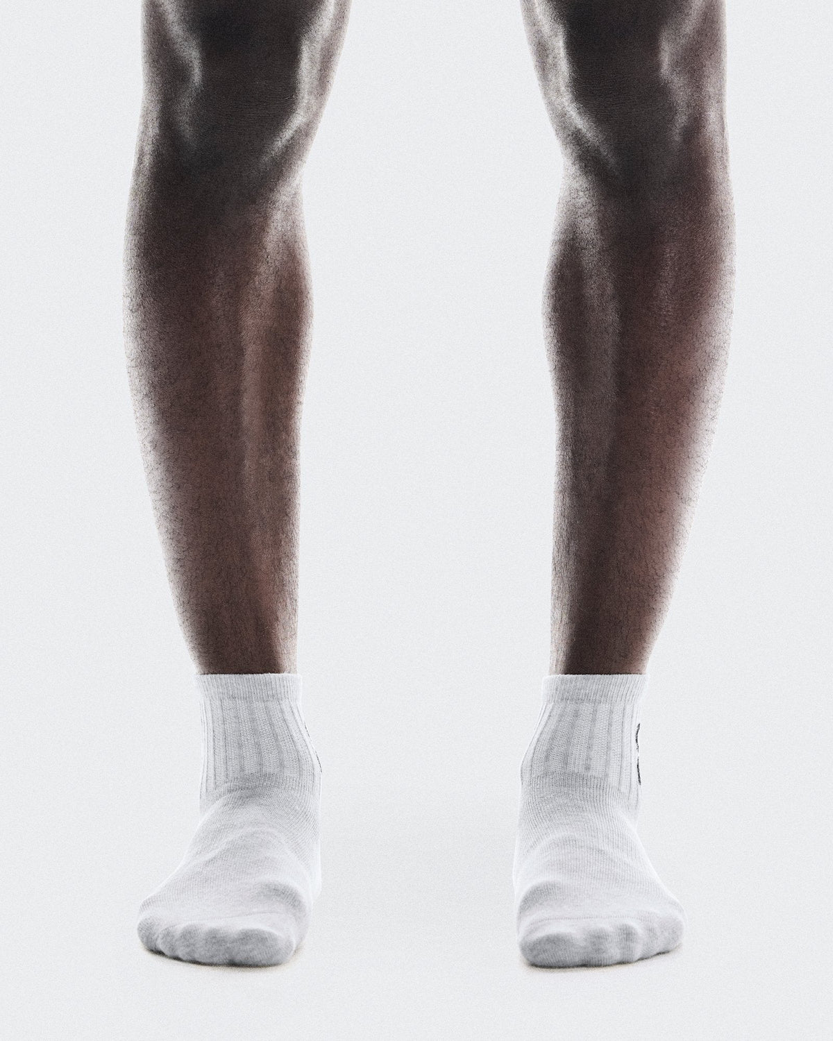 Logo Sock Mid 3P - Heather Gray