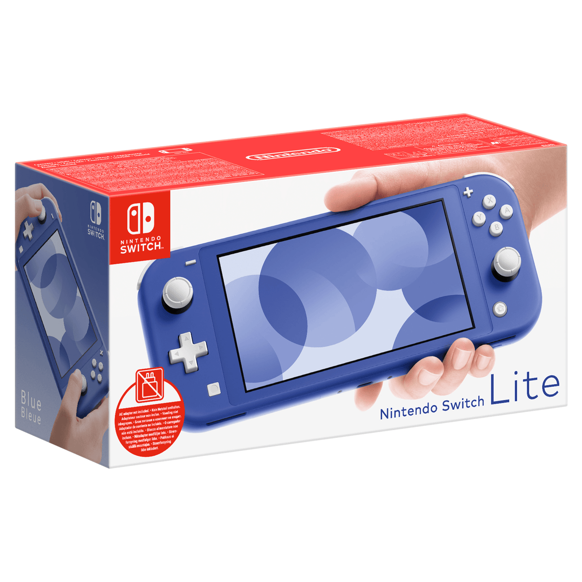 Nintendo Switch Lite (bleu) – Sans adaptateur secteur