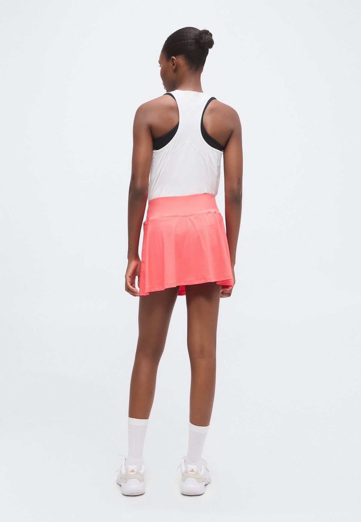 adidas Performance Club Skirt – Jupe de sport Femme – pure turbo/corail