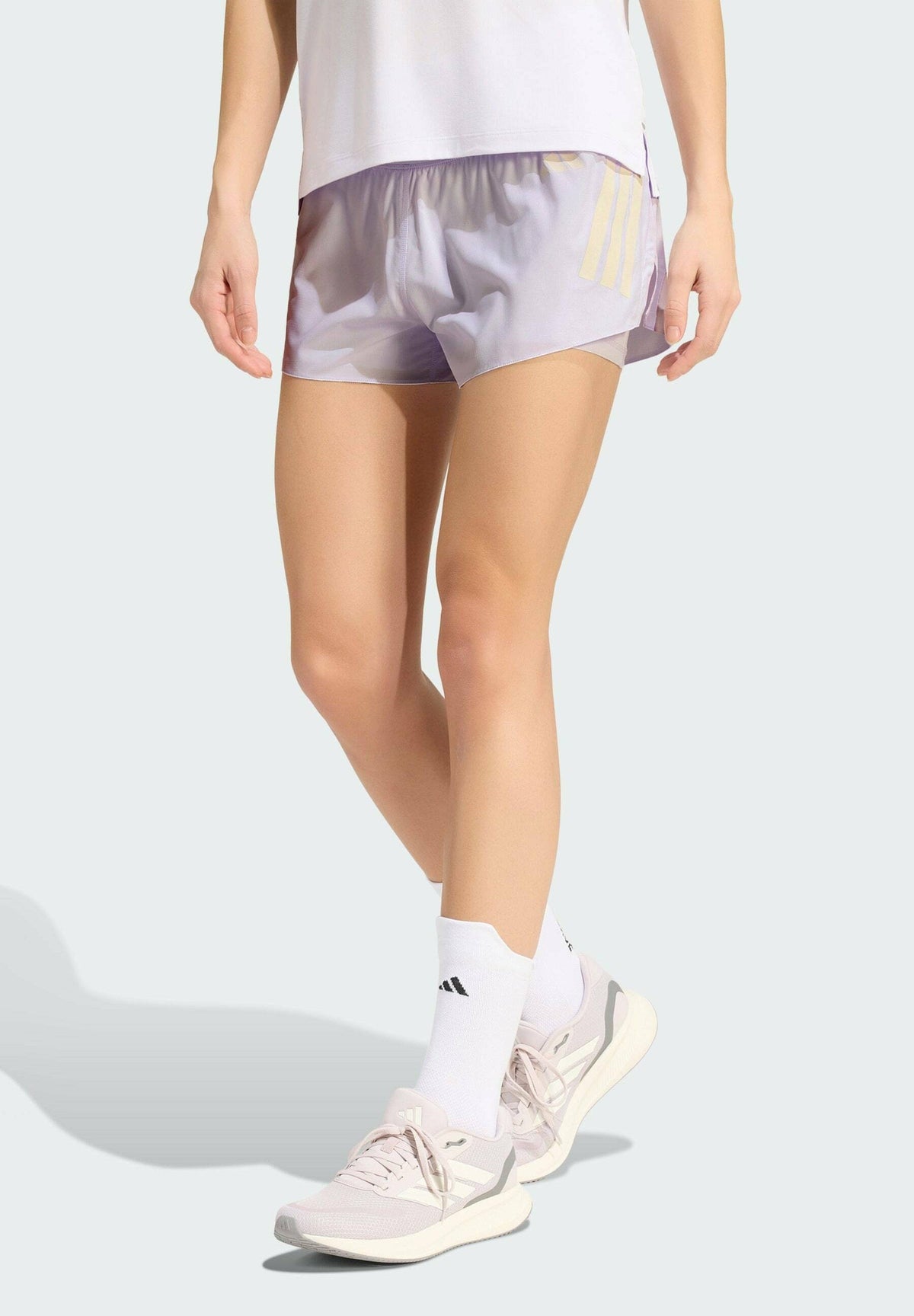 adidas Performance adi365 – Short 2 en 1 Femme – frozen purple/white/violet