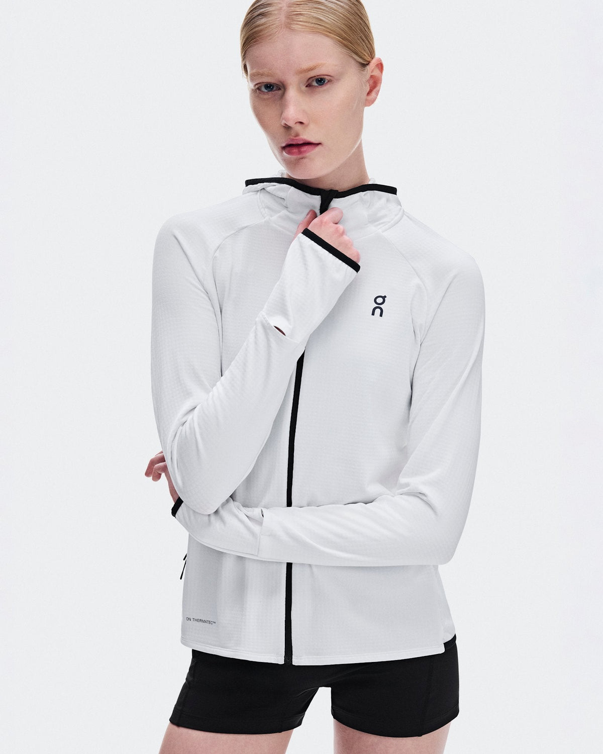  Climate Zip Hoodie femme - White