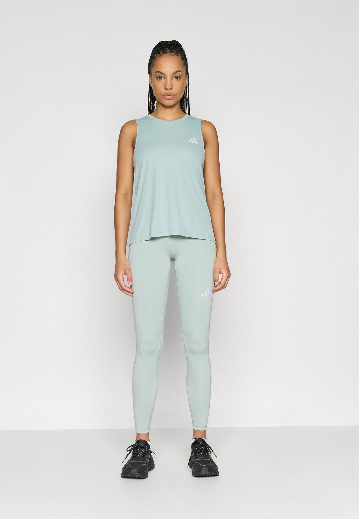 adidas Performance Run Ess 1/1 L – Collants de running Femme – sage/menthe