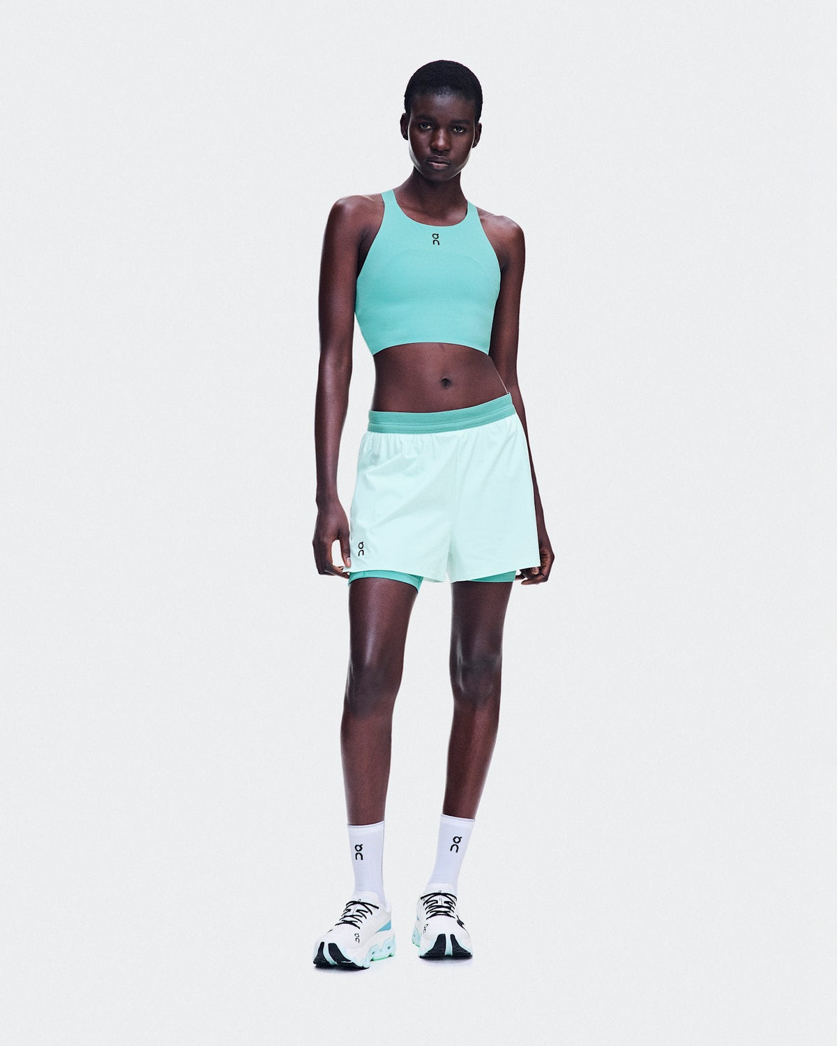  Performance Crop femme - Aquamarine