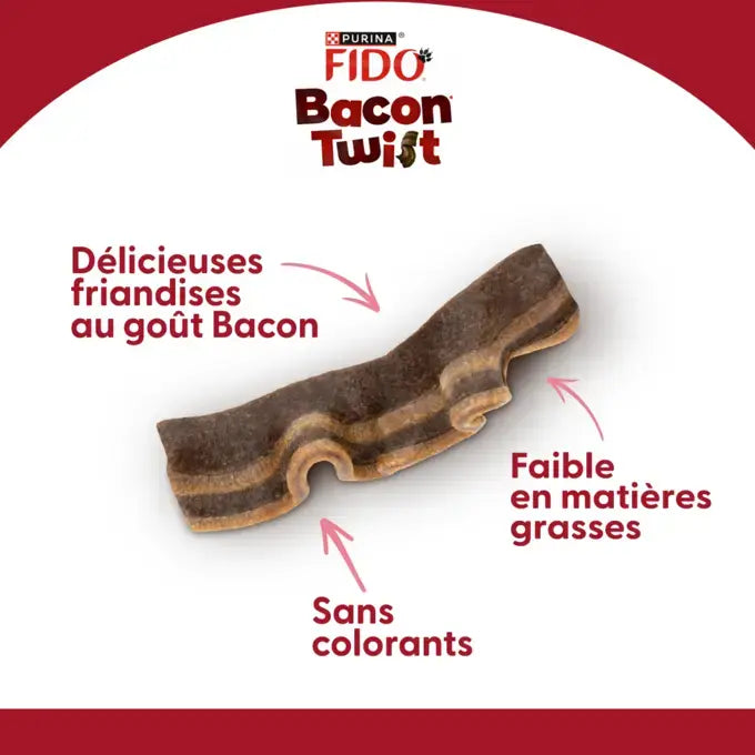 FIDO® Bacon Twist 120g - Friandise pour chien