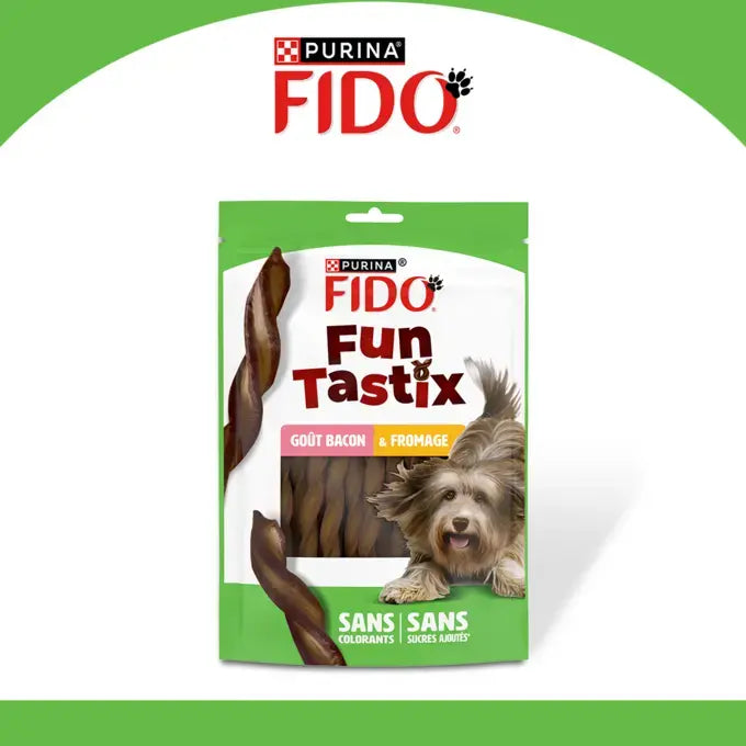 FIDO® FunTastix goût Bacon et Fromage 150g - Friandise pour chien
