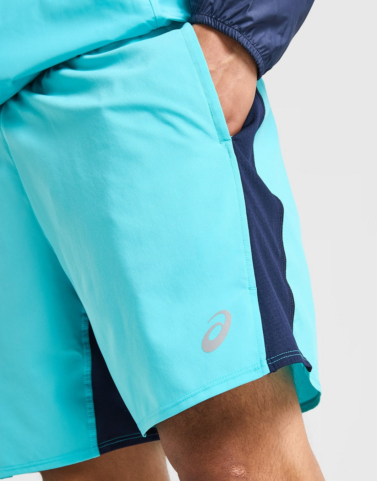 ASICS Short Core Colour Block – Bleu
