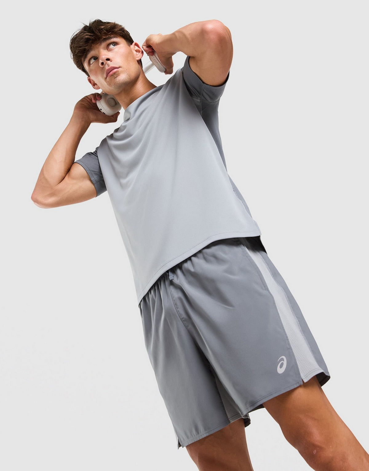 ASICS Short Core Colour Block – Gris