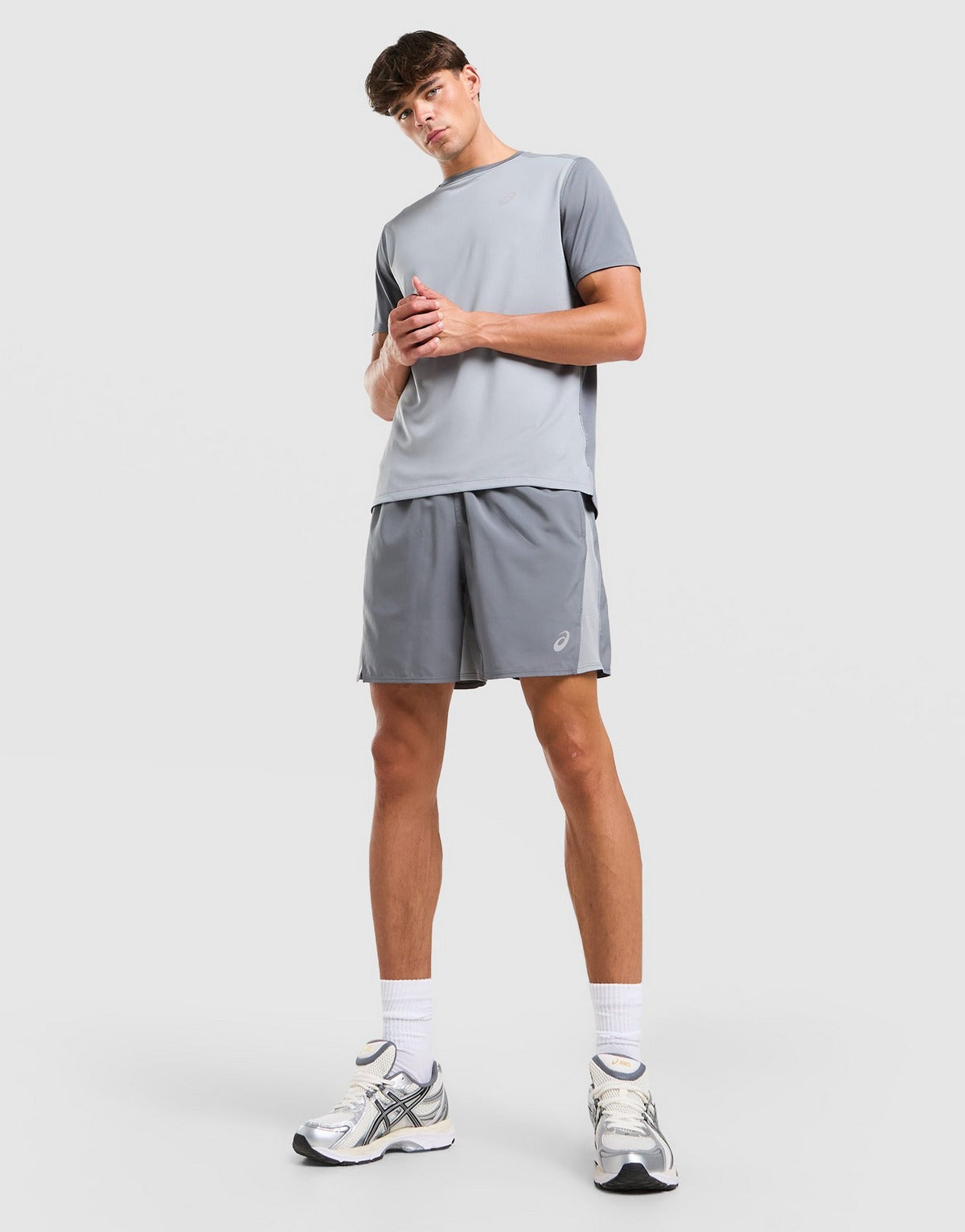 ASICS Short Core Colour Block – Gris