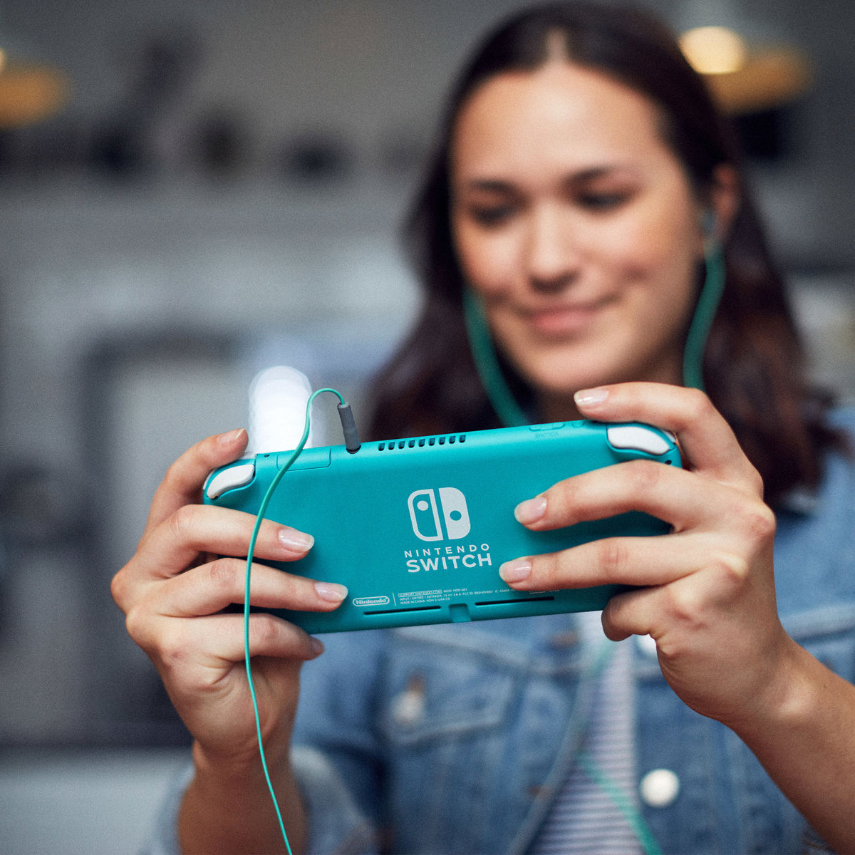 Nintendo Switch Lite (turquoise) – Sans adaptateur secteur