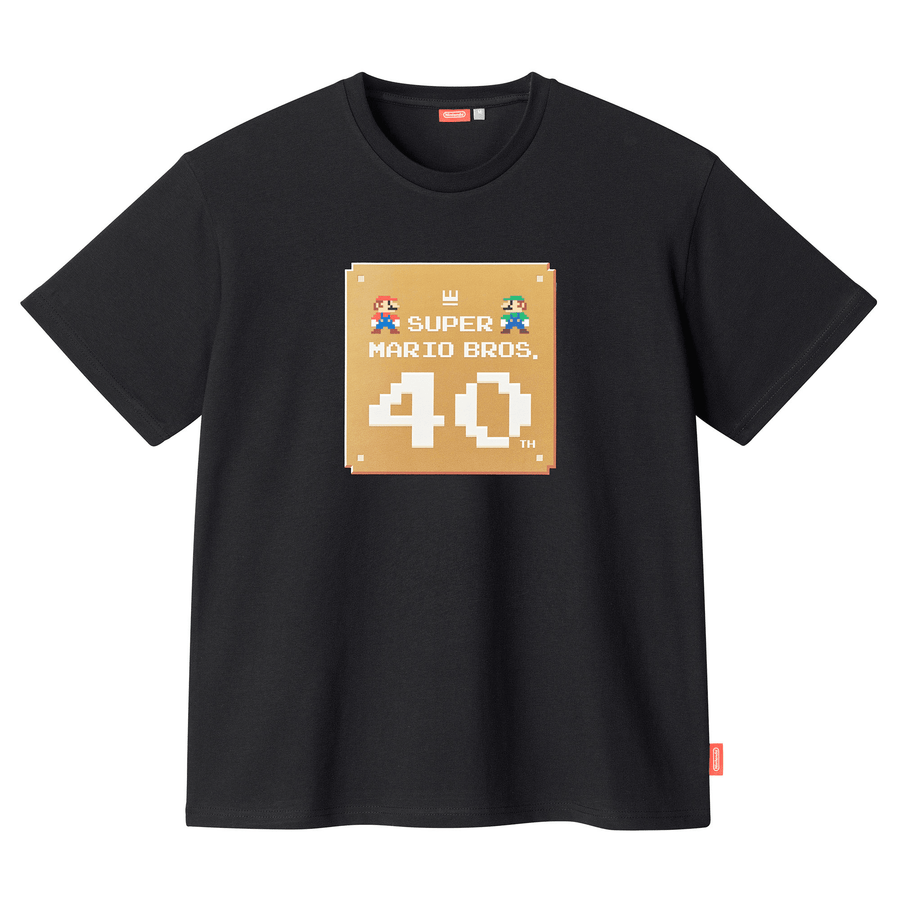 Camiseta Super Mario Bros. 40th (negro)