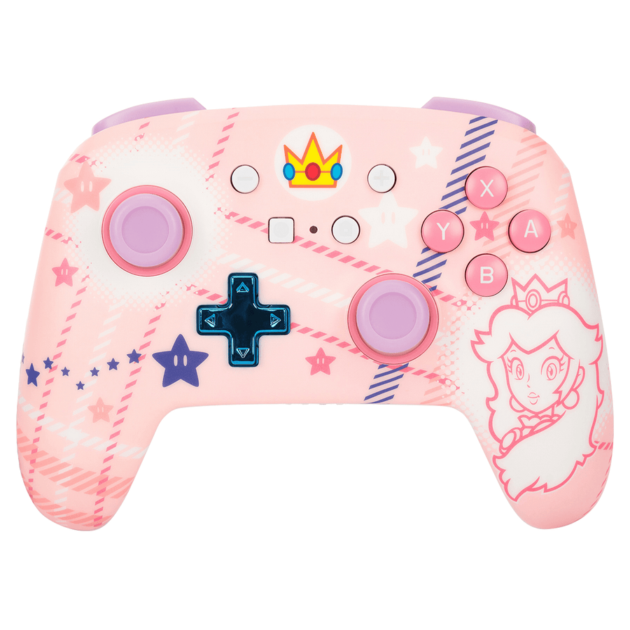 Mando inalámbrico para Nintendo Switch (Plaid Princesa Peach)