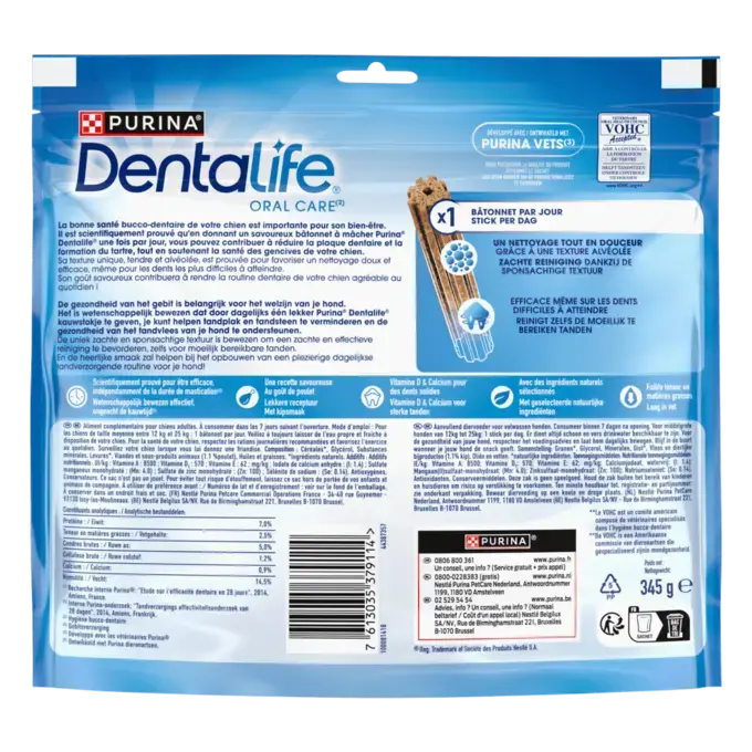 DENTALIFE® Daily Moyen Chien (12-25kg) - Bâtonnets à mâcher