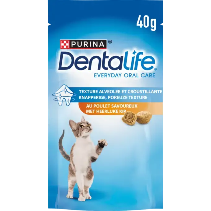 DENTALIFE® Chat au Poulet Savoureux - Friandises Bucco-Dentaires pour Chat