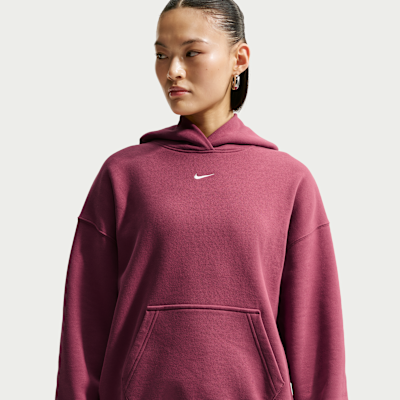 Nike Studio Fleece Medium Weight – Sudadera con capucha oversize para mujer