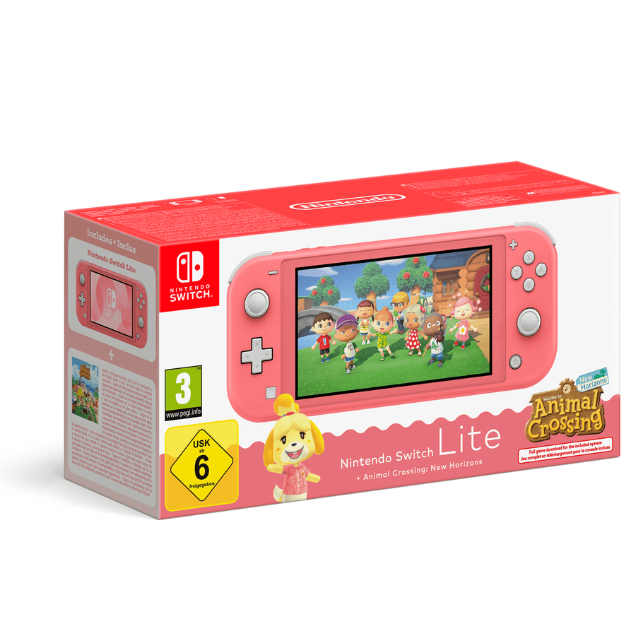 Nintendo Switch Lite (coral) + Animal Crossing: New Horizons