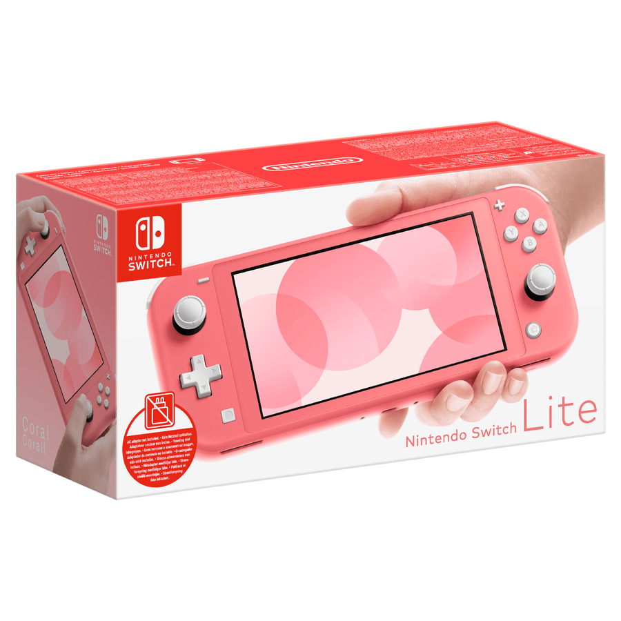 Nintendo Switch Lite (coral) – Sin adaptador de corriente