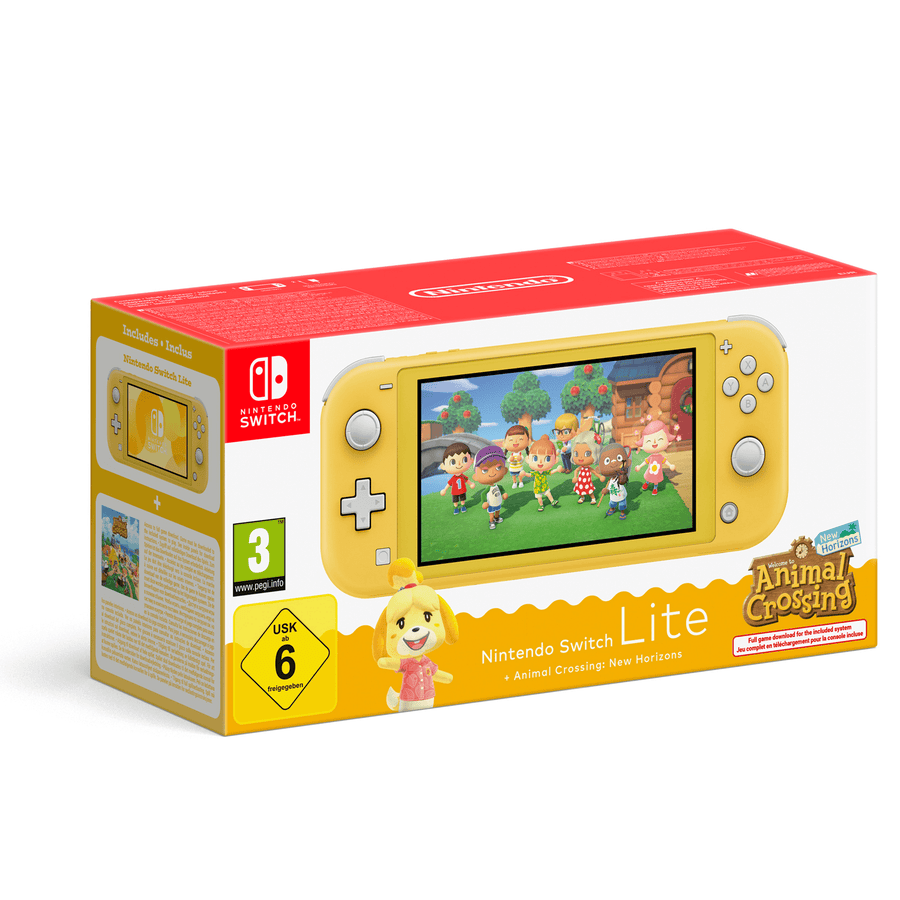 Nintendo Switch Lite (amarillo) + Animal Crossing: New Horizons