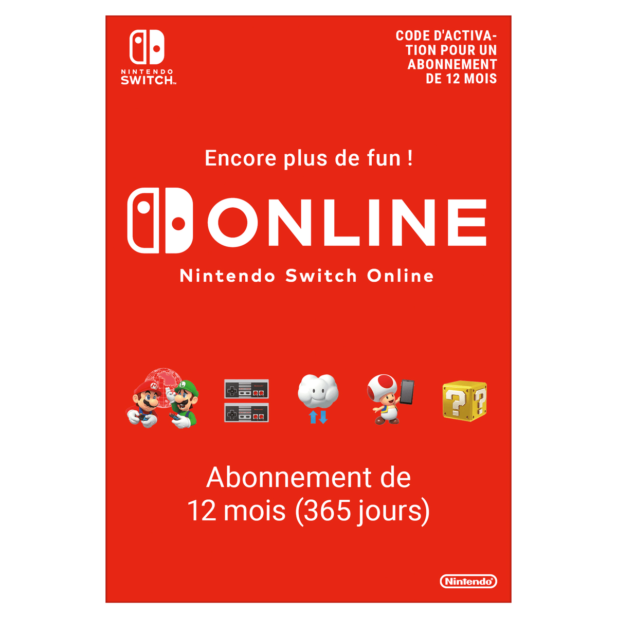 Nintendo Switch – Modèle OLED (blanc) + Mario Kart 8 Deluxe + abonnement individuel de 12 mois (365 jours) au service Nintendo Switch Online