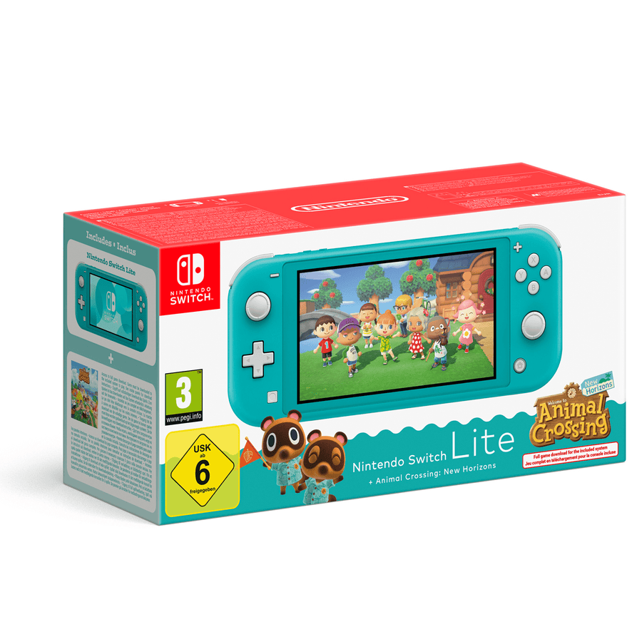 Nintendo Switch Lite (turquesa) + Animal Crossing: New Horizons